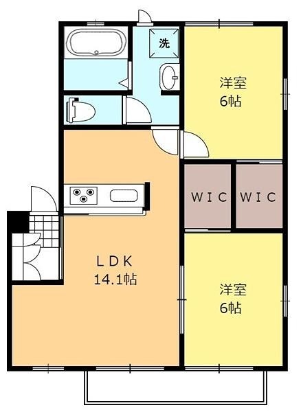 ベルリードほたる野D 間取り